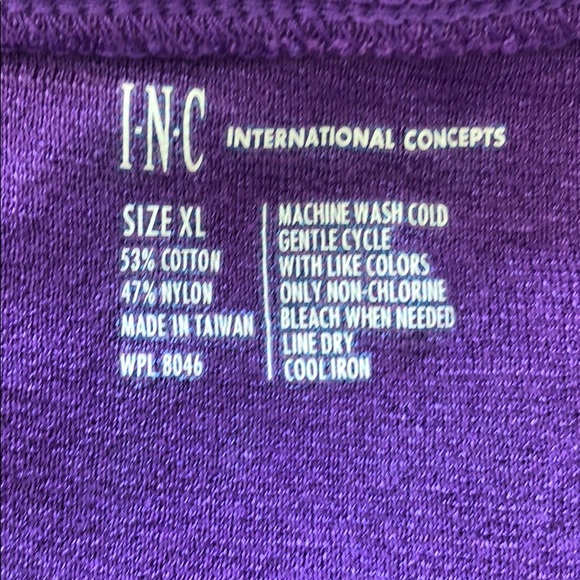 NWOT INC Women’s Scoop Neck 3/4 length Top, XL - Picture 7 of 8